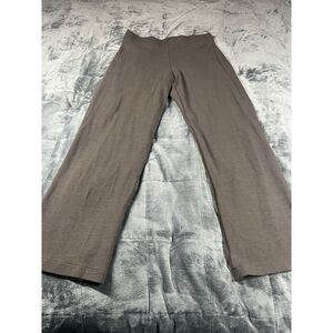 EILEEN FISHER Pants Size S Sweater Knit Straight Pull On dark taupe Brown